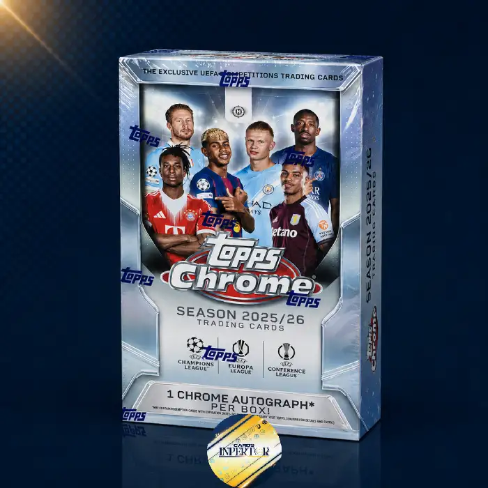 Topps Chrome UEFA Club Competitions Soccer Hobby 2025-26