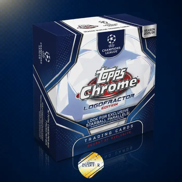 Topps Chrome UEFA Club Competitions Soccer Logofractor Edition 25 26